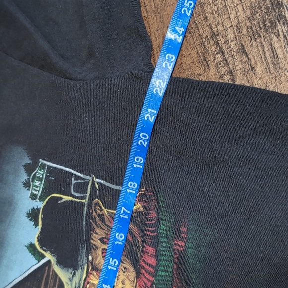 Vintage Freddy VS Jason Nightmare on Elm Street Horror T-shirt Size XL In Black - Picture 5 of 6
